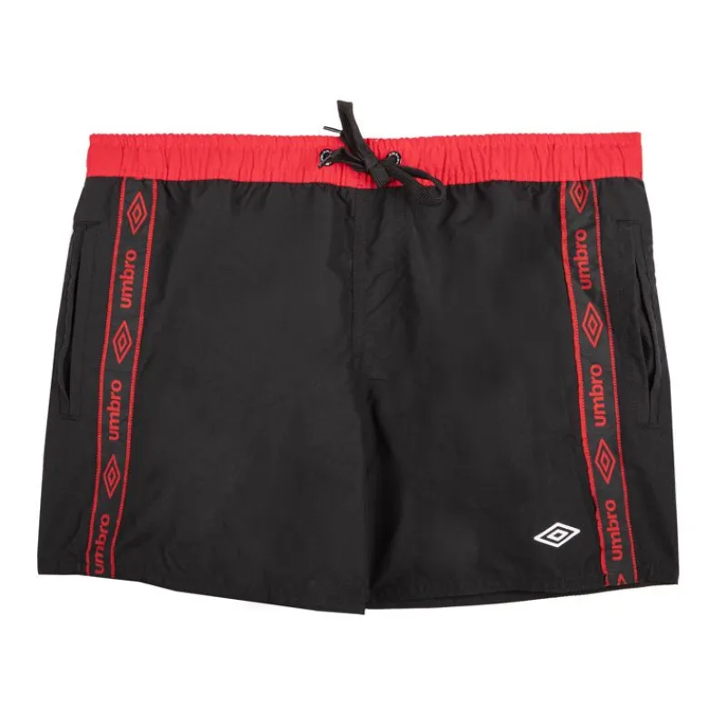 New Boardshort court noir bandes s Homme Homme Maillot De Bain|Vetements De Sports Homme