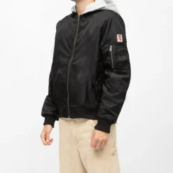 Sale Bomber avec capuche sweat intégrée Homme Homme Veste, Doudoune, Manteau