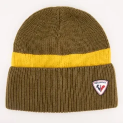 Hot Bonnet en maille à retrousser avec logo en relief Homme Homme Casquette, Bonnet