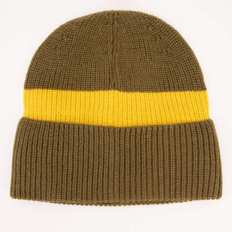 Hot Bonnet en maille à retrousser avec logo en relief Homme Homme Casquette, Bonnet