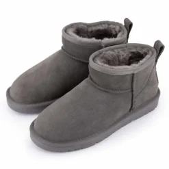 Online Boots basses fourrées tige cuir doublées synthétique Femme Femme Boots, Bottines