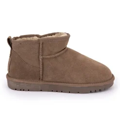 Outlet Boots basses fourrées tige cuir doublées synthétique Femme Femme Boots, Bottines