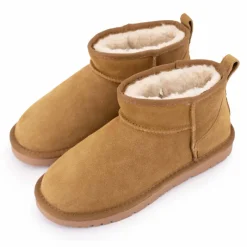 New Boots basses fourrées tige cuir doublées synthétique Femme Femme Boots, Bottines