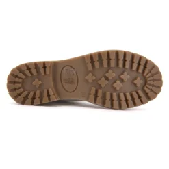 Outlet Boots cuir grainé avec fausse fourrure Femme Femme Boots, Bottines