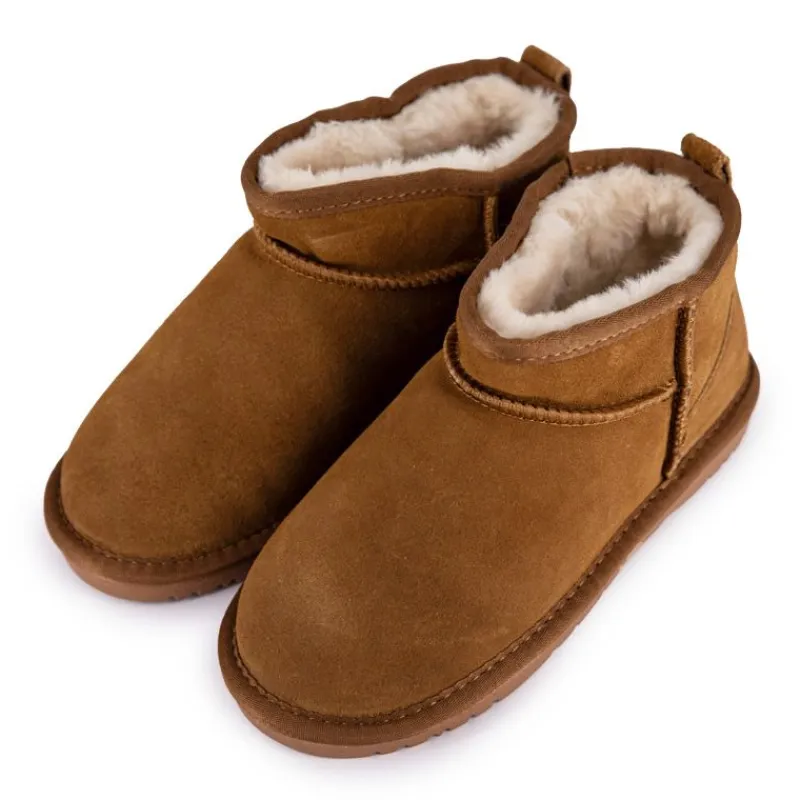 Clearance Boots en cuir fourrées ultra-mini fille Enfant Enfant Chaussures Fille|Chaussures Garçon