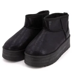 Clearance Boots fourrées brillantes Edwige Femme Femme Boots, Bottines