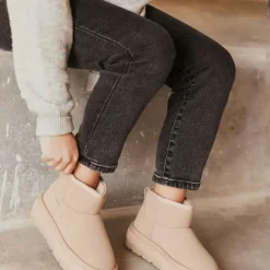 Discount Boots lindy doublée fausse fourrure semelle en tissu Femme Femme Boots, Bottines