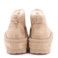 Discount Boots lindy doublée fausse fourrure semelle en tissu Femme Femme Boots, Bottines