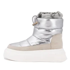 Boots matelassee basse Femme Femme Boots, Bottines