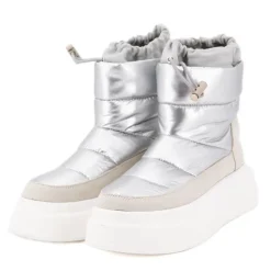 Boots matelassee basse Femme Femme Boots, Bottines