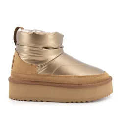 Online Boots mi haute bi matière fausse fourrure Femme Femme Boots, Bottines