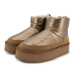 Online Boots mi haute bi matière fausse fourrure Femme Femme Boots, Bottines