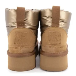 Online Boots mi haute bi matière fausse fourrure Femme Femme Boots, Bottines