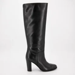 Discount Bottes cuir à talons zippée Femme Femme Boots, Bottines