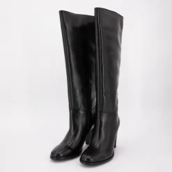 Discount Bottes cuir à talons zippée Femme Femme Boots, Bottines