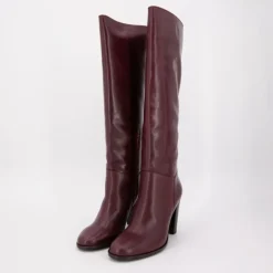 Hot Bottes cuir à talons zippée Femme Femme Boots, Bottines