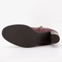 Hot Bottes cuir à talons zippée Femme Femme Boots, Bottines