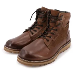 Sale Bottine à lacets noire Homme Homme Boots, Bottines
