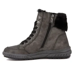 Best Bottine fourrée platin marron gris Femme Femme Boots, Bottines