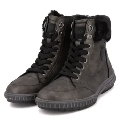 Best Bottine fourrée platin marron gris Femme Femme Boots, Bottines