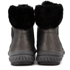 Best Bottine fourrée platin marron gris Femme Femme Boots, Bottines