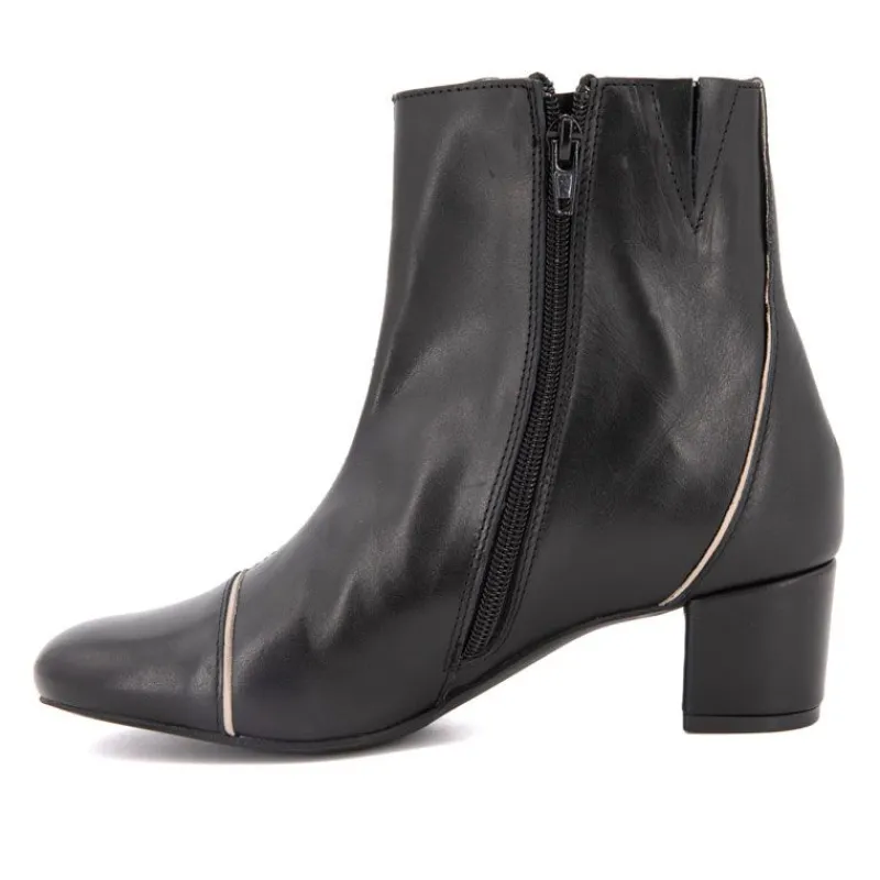 Outlet Bottine Raola Nappa avec Liseret Beige t36-41 Femme Femme Boots, Bottines