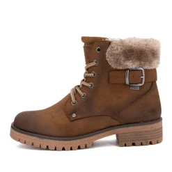 Hot Bottine whisky fourrée Femme Femme Boots, Bottines