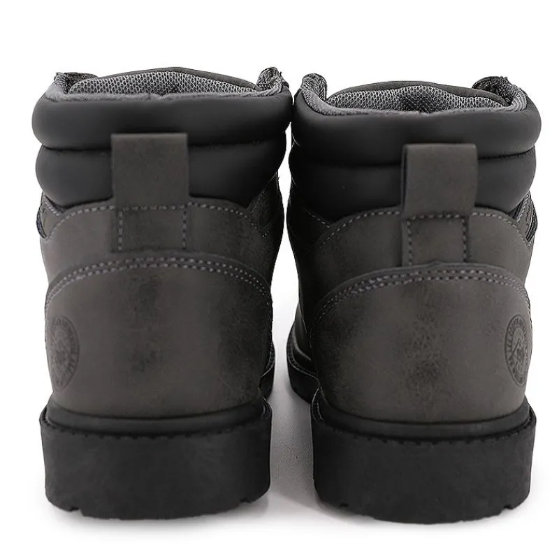 Clearance Bottines à lacets similicuir grainé Enfant Enfant Chaussures Fille|Chaussures Garçon