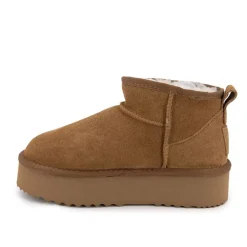 Online Bottines à plateforme cuir fourrée Femme Femme Boots, Bottines