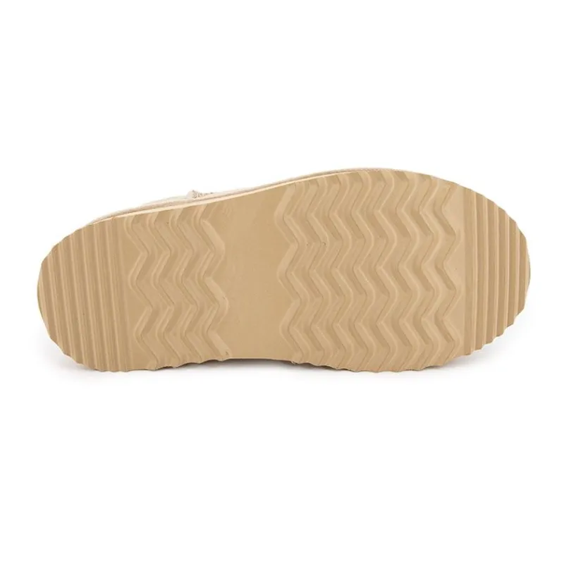 Clearance Bottines à plateforme cuir fourrée Femme Femme Boots, Bottines