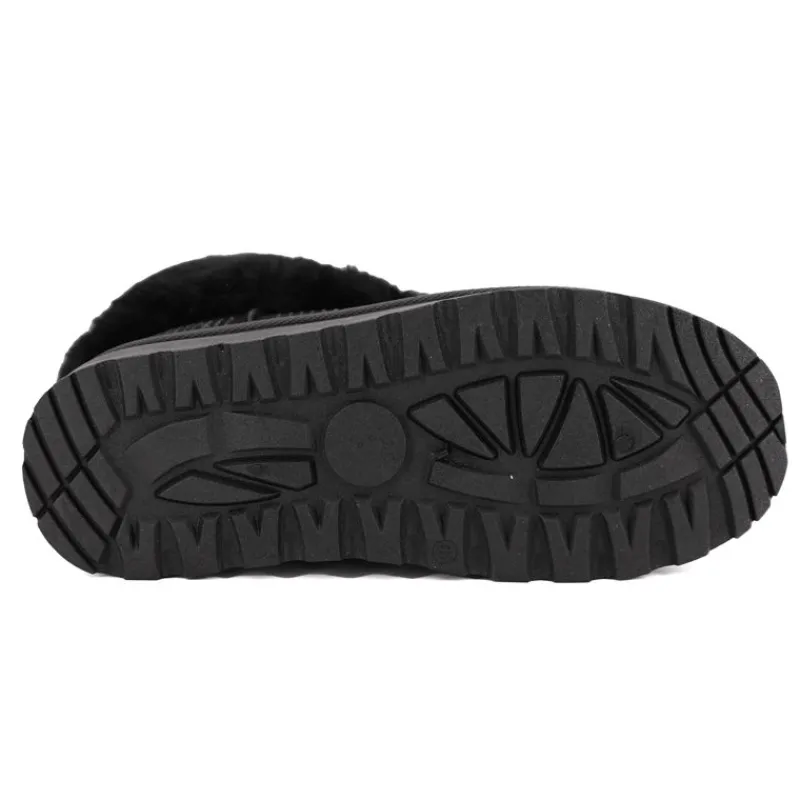 Clearance Bottines à revers à strass doublure faussure fourrure Femme Femme Boots, Bottines