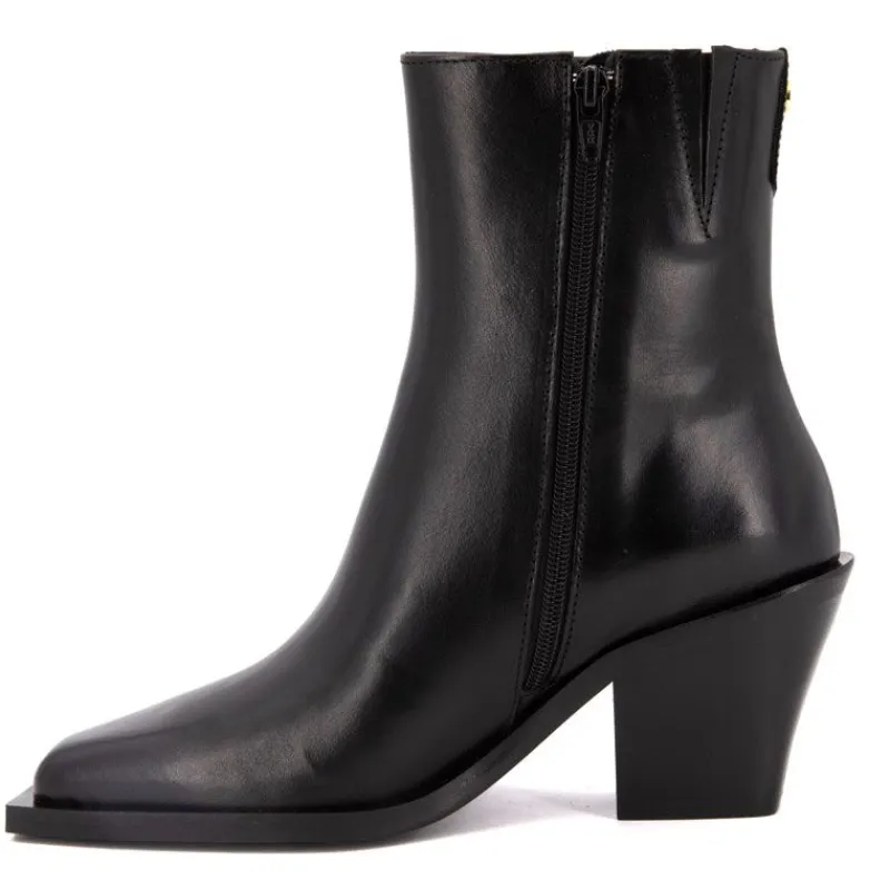 Online Bottines à talon type santiag Femme Femme Boots, Bottines