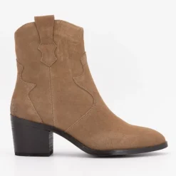 Clearance Bottines à talons daim santiag Femme Femme Boots, Bottines