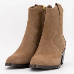 Clearance Bottines à talons daim santiag Femme Femme Boots, Bottines