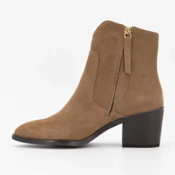 Online Bottines à talons en daim avec zip Femme Femme Boots, Bottines