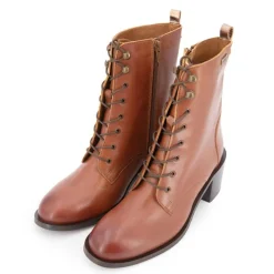 Clearance Bottines à talons Lapera tan à lacets Femme Femme Boots, Bottines