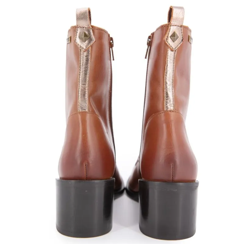 Clearance Bottines à talons Lapera tan à lacets Femme Femme Boots, Bottines