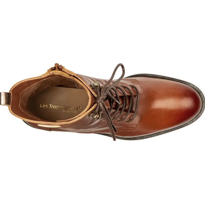 Clearance Bottines à talons Lapera tan à lacets Femme Femme Boots, Bottines