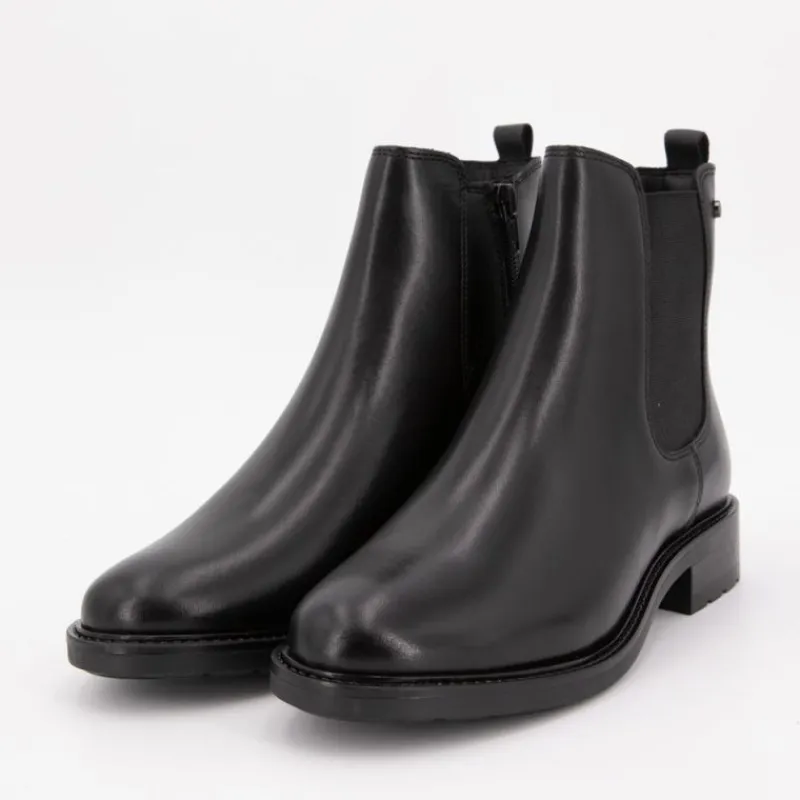 Hot Bottines basses es avec élastique cuir Femme Femme Boots, Bottines