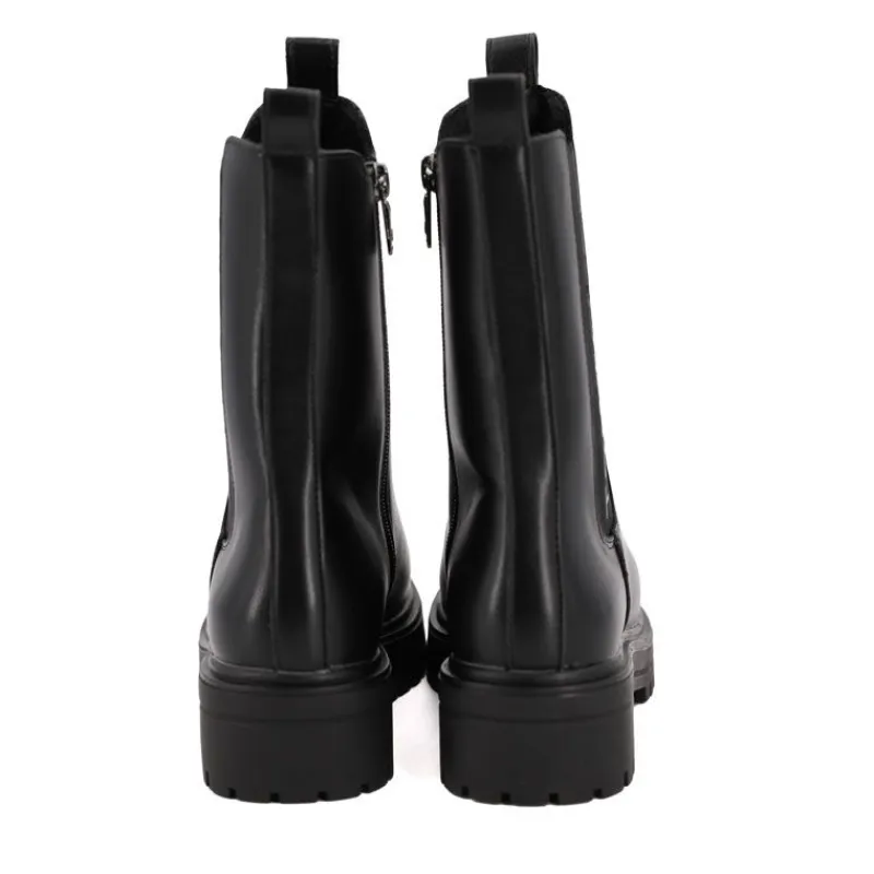 New Bottines black Chlesea semelle crantée Femme Femme Boots, Bottines