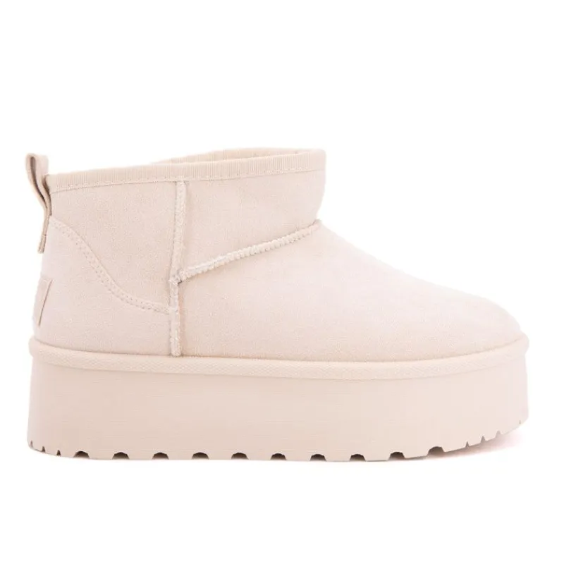 Hot Bottines courtes Janina fausse fourrure Femme Femme Boots, Bottines