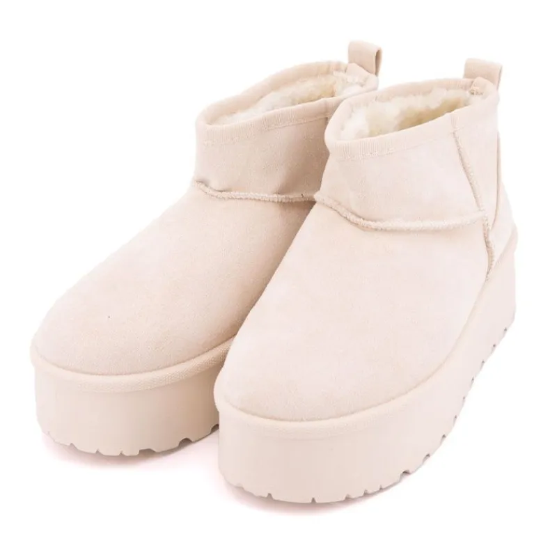 Hot Bottines courtes Janina fausse fourrure Femme Femme Boots, Bottines