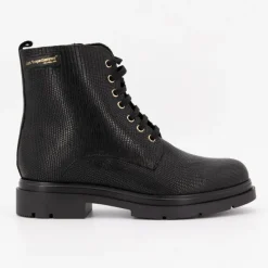 Discount Bottines cuir à lacets soraya imprimé serpent Femme Femme Boots, Bottines