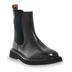 Online Bottines cuir Loom bande dorée Femme Femme Boots, Bottines