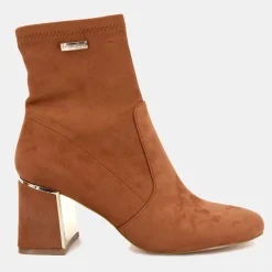 Hot Bottines Dam suédine liseré or Femme Femme Boots, Bottines