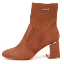 Hot Bottines Dam suédine liseré or Femme Femme Boots, Bottines