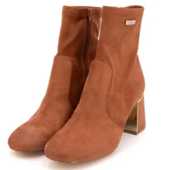 Hot Bottines Dam suédine liseré or Femme Femme Boots, Bottines