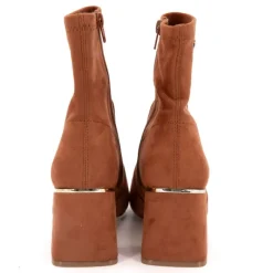 Hot Bottines Dam suédine liseré or Femme Femme Boots, Bottines