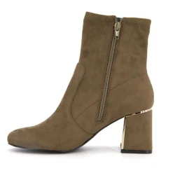 New Bottines Dam suédine liseré or Femme Femme Boots, Bottines