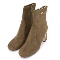New Bottines Dam suédine liseré or Femme Femme Boots, Bottines